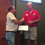 Mayor pro tem Tom Jones and Dennis CraycraftÂ 